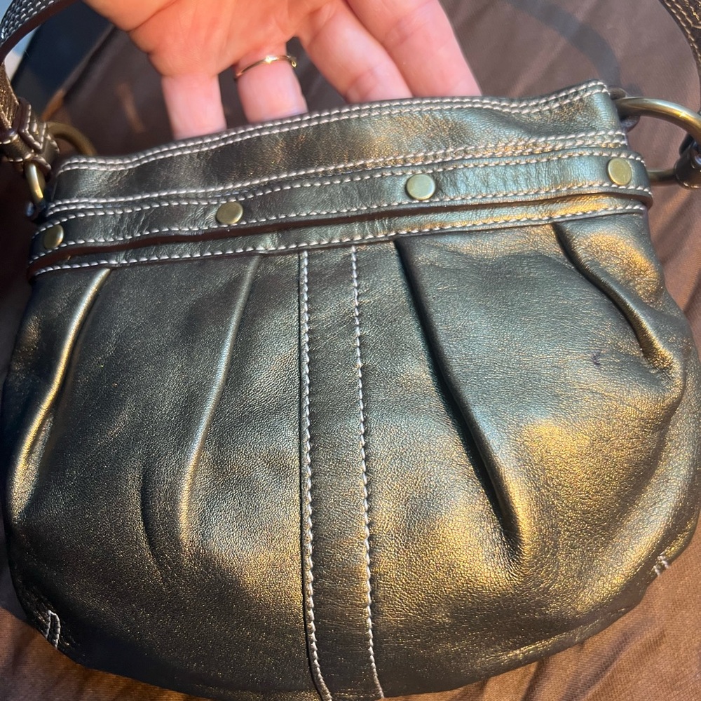 COACH METALLIC PATCHWORK PURSE Great Condition - Picture 3 of 16